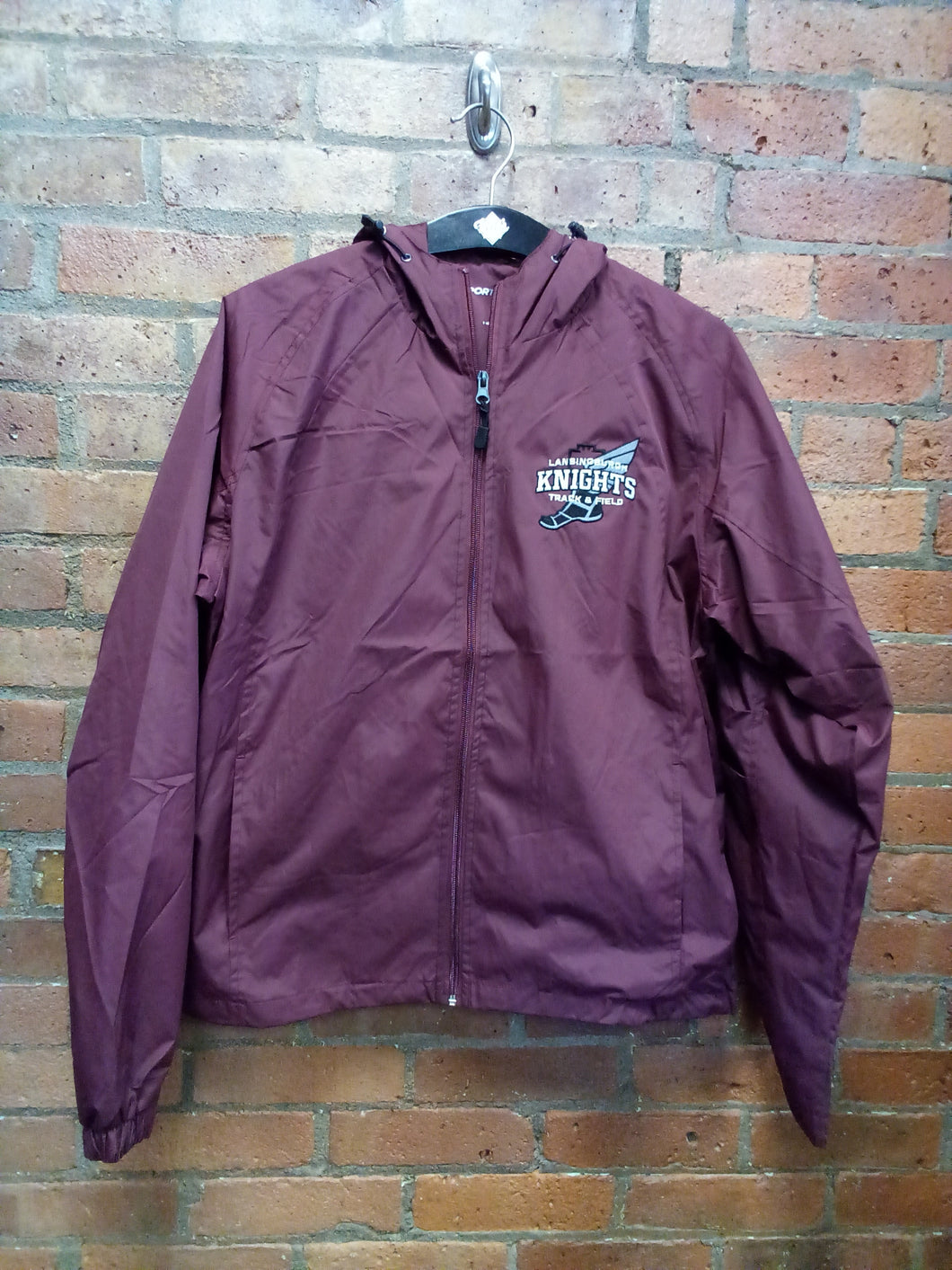 CLEARANCE - Lansingburgh Knights Track & Field Hooded Jacket - Size Small