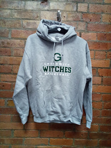 CLEARANCE - Greenwich Witches Basketball Hooded Sweatshirt - Size Medium