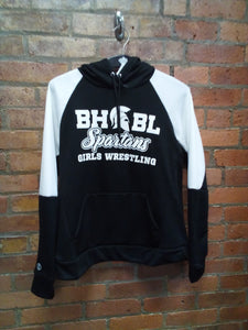 CLEARANCE - BHBL Spartans Girls Wrestling fleeced hoodie - Size Ladies Small