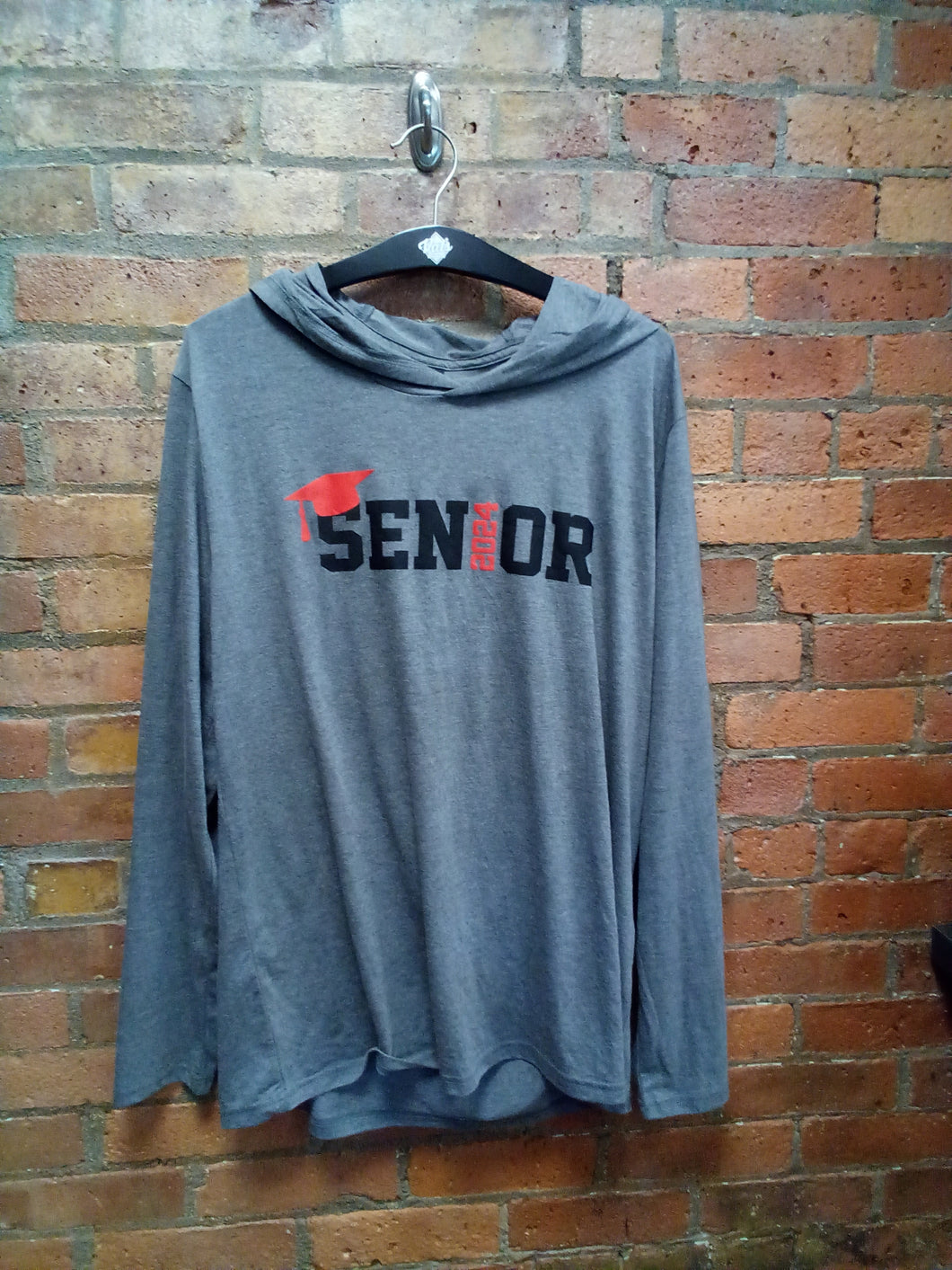 -CLEARANCE- Mechanicville Senior Class of 24 Long sleeve Hoodie - Size - XL