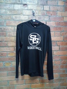 CLEARANCE - Scotia-Glenville Basketball Hooded Pullover - Size Small