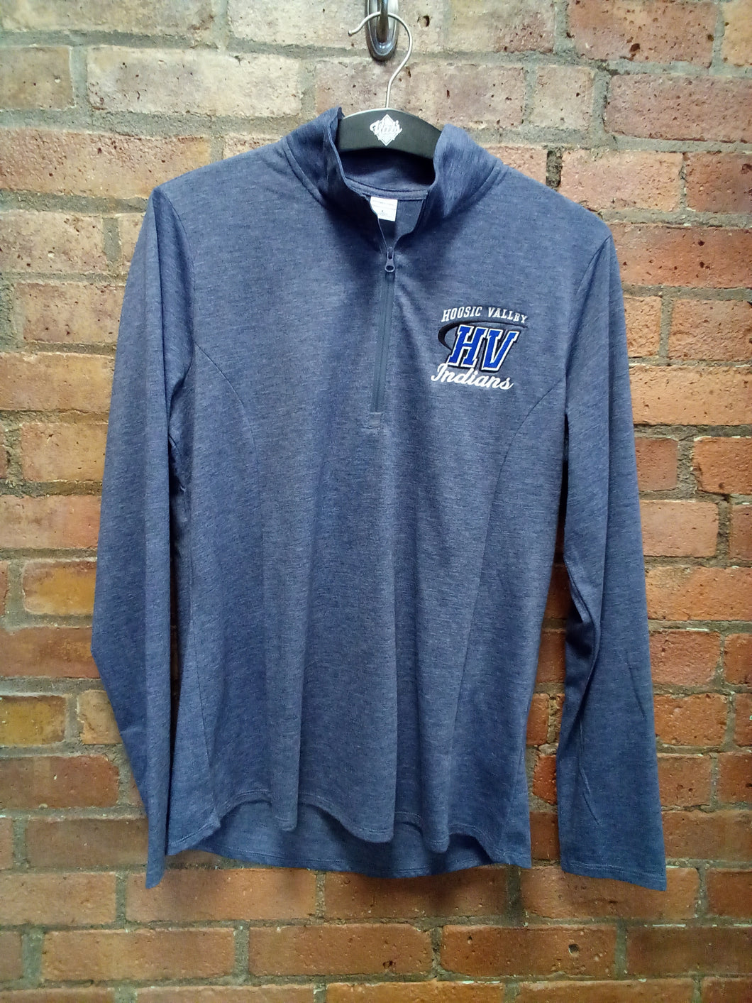 CLEARANCE - Hoosic Valley Indians Ladies 1/4 Zip Moisture Wicking Pullover - Size Large