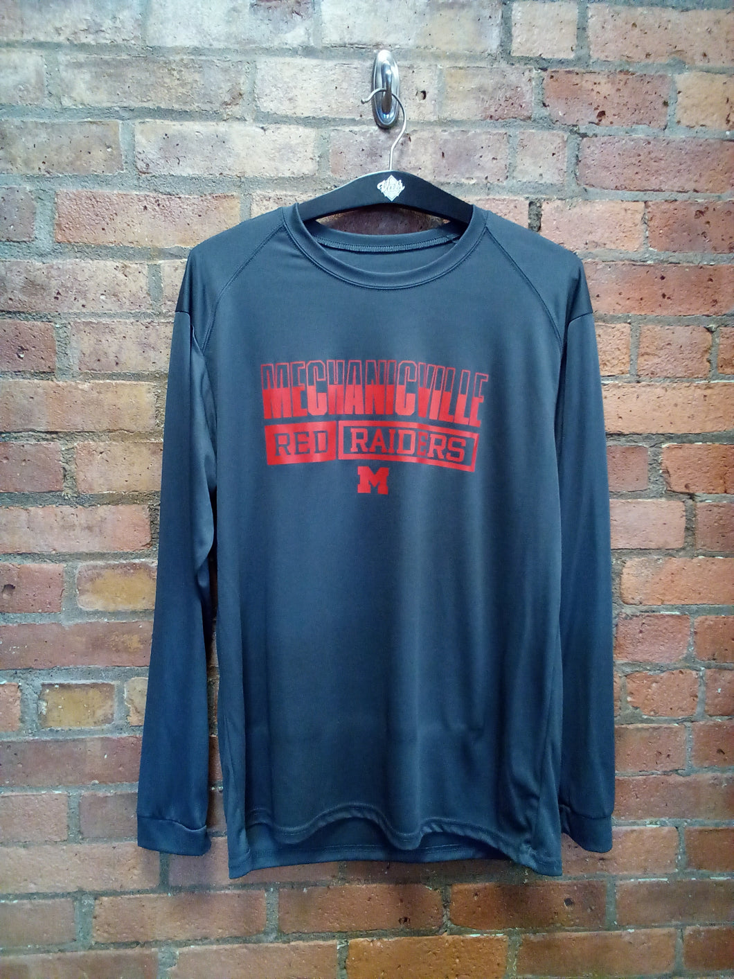 CLEARANCE - Mechanicville Red Raiders Long Sleeved Moisture Wicking Shirt