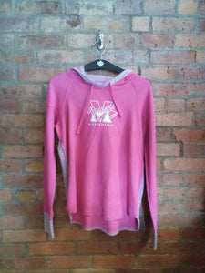 CLEARANCE - Mechanicville Raiders Pink Lightweight Hoodie - Size Small