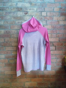 CLEARANCE - Mechanicville Raiders Pink Lightweight Hoodie - Size Small