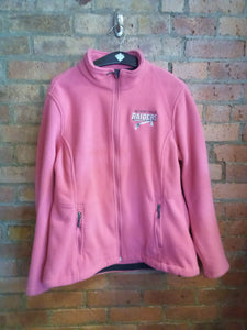 CLEARANCE - Mechanicville Raiders Ladies Pink Full Zip Fleece - Size XL