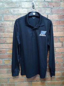 CLEARANCE - Hoosic Valley Indians Long Sleeved Sport-Wick Polo Shirt - Size Medium