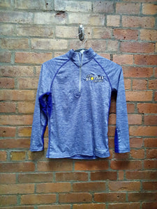CLEARANCE - Miss Scotties Softball 1/4 Zip Coolcore Shirt - Size Youth Small