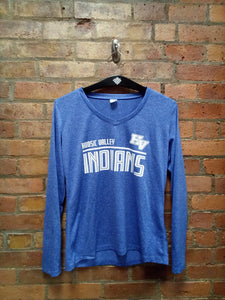 CLEARANCE - HOOSIC VALLEY INDIANS LADIES LONG SLEEVED SHIRT - SIZE MEDIUM