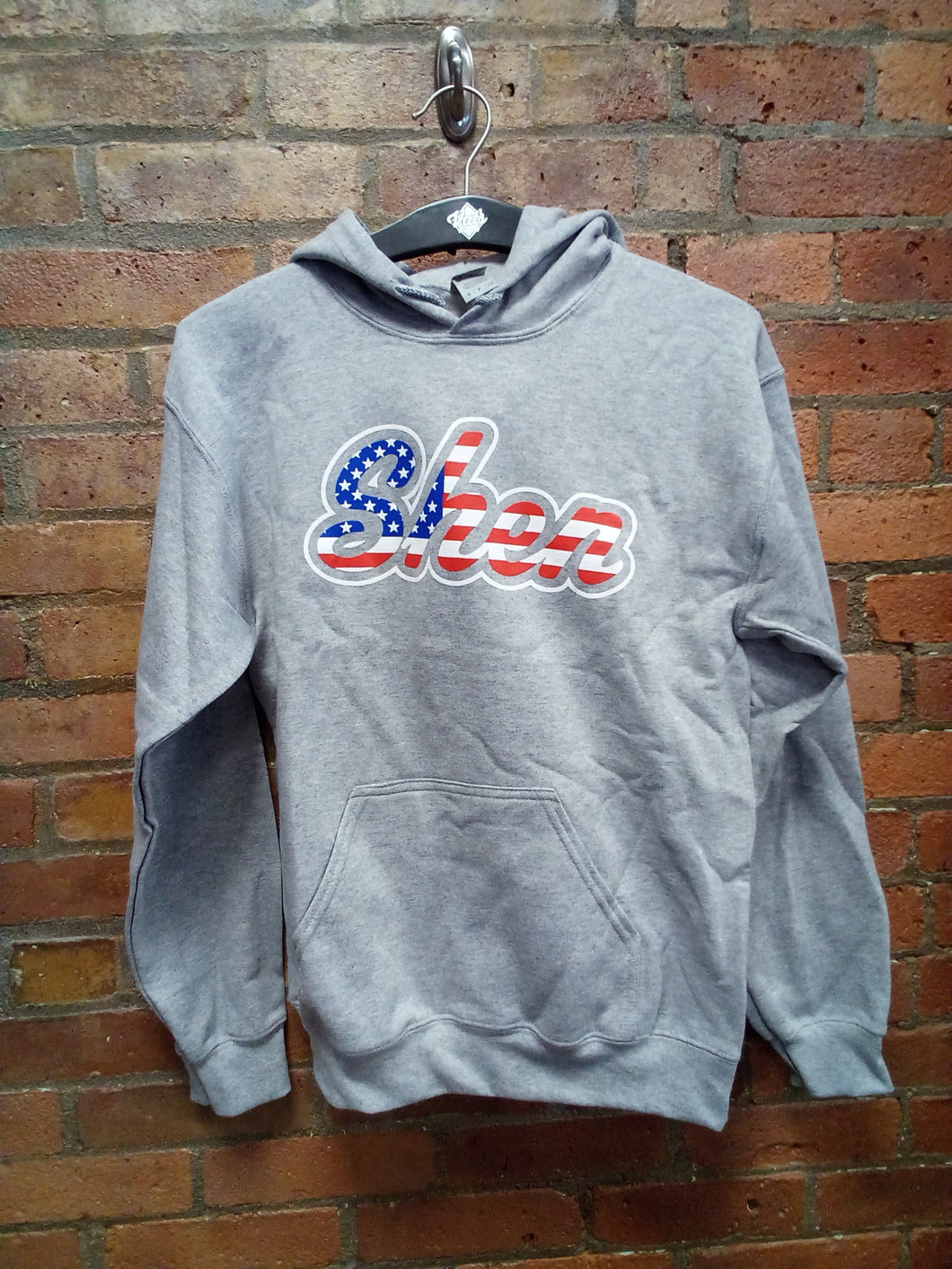 CLEARANCE - Shen Patriotic Hooded Sweatshirt - Size Small