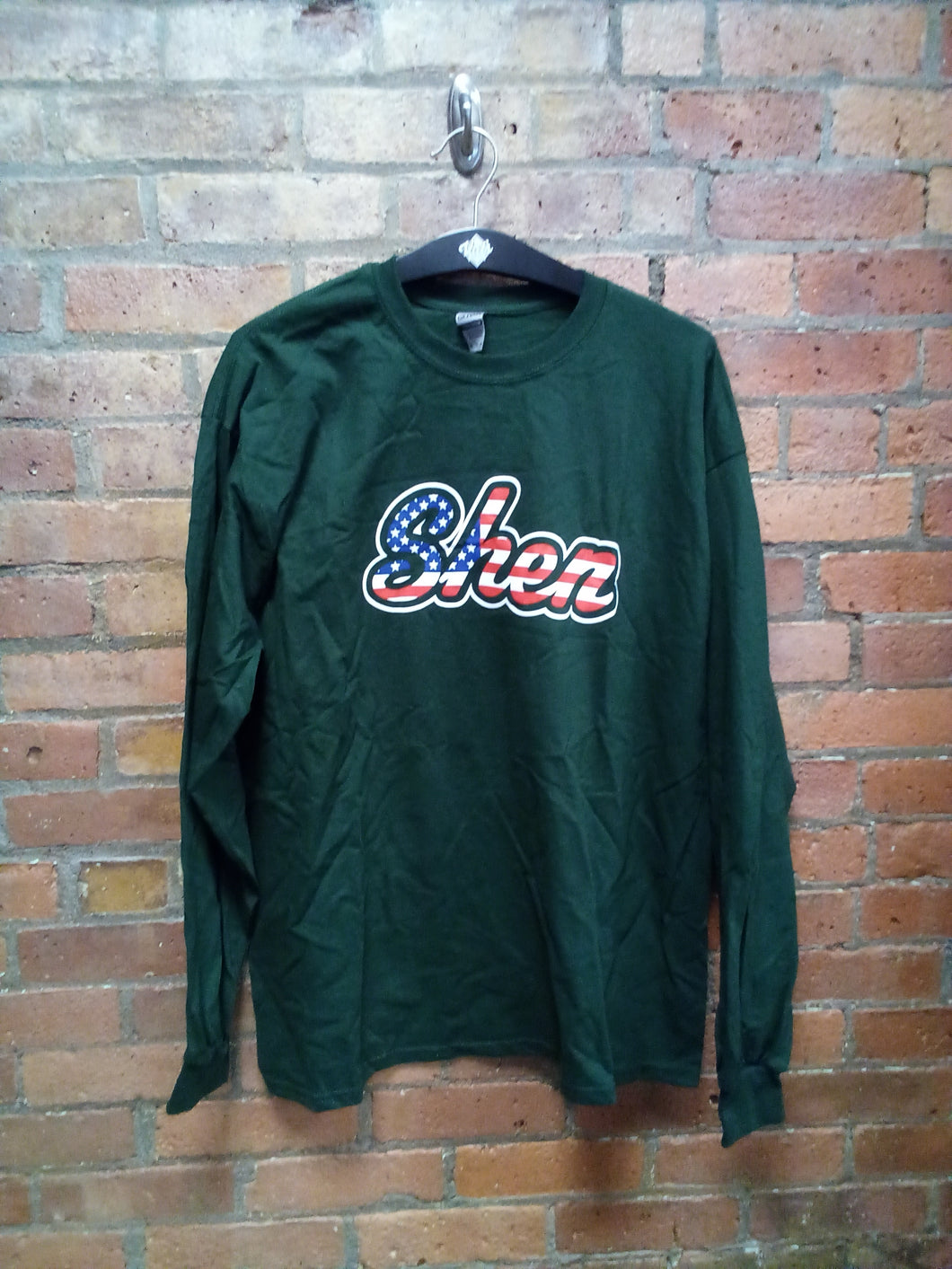 CLEARANCE - Shen Patriotic Long Sleeved Shirt - Size XL