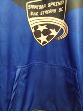 Load image into Gallery viewer, CLEARANCE - Saratoga Blue Streaks Soccer Hooded Sweatshirt - Size XL
