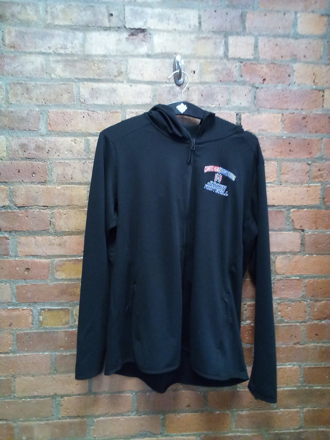CLEARANCE - Mechanicville-Hoosic Valley Junior Football Ladies Hooded Performace Zip Up - Size XL