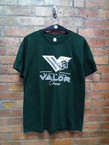 CLEARANCE - CLIFTON PARK VALOR CHEER T-SHIRT - SIZE LARGE