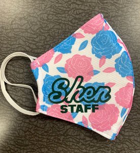 CLEARANCE- Shen Staff Floral Adult Face Mask