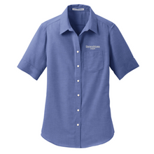 Load image into Gallery viewer, Shen Staff Short Sleeve Button Down Shirt- Ladies &amp; Men&#39;s, 4 Colors ($33)
