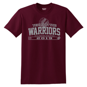 CLEARANCE- Year of the Warriors Cotton Tee- Youth & Adult, 2 Colors